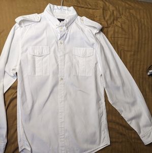 Public School white button down shirt